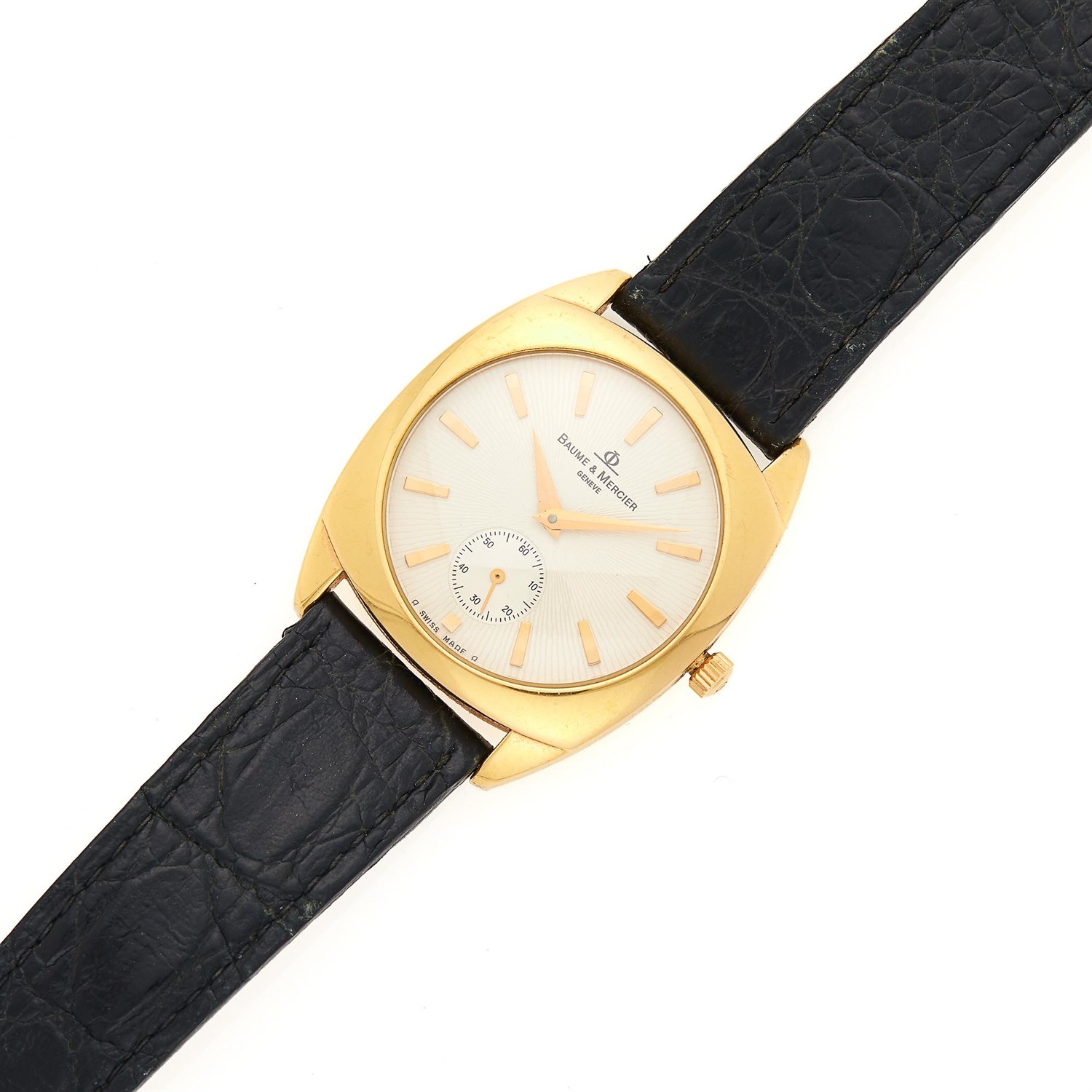 Lot 1035 - Baume & Mercier Gold Wristwatch
