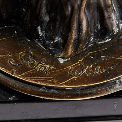 Lot 264 - Pair French Gilt and Patinated Bronze Candelabra