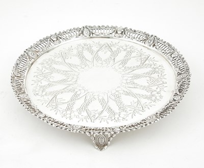 Lot 151 - Victorian Sterling Silver Salver