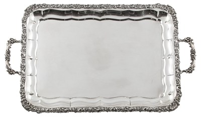 Lot 1008 - French Sterling Silver Two-Handled Tray