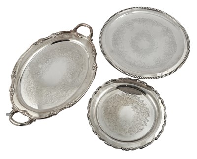Lot 184 - Three American Silver Plated Serving Articles