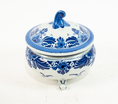 Delft Blue and White Lidded Dish