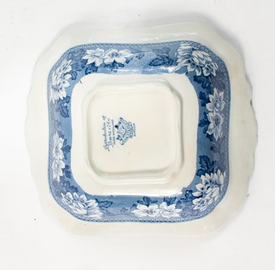 Transfer Decorated Covered Tureen and Gavy Plate