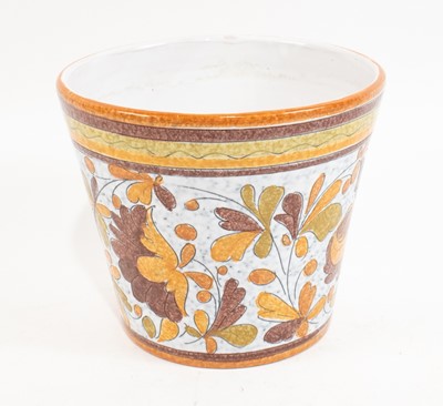 Italian Painted Ceramic Cachepot