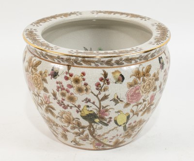 New England Pottery Japanese Style Glazed Ceramic Planter