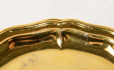 Set of 4 Gilt Plated Nut Dishes