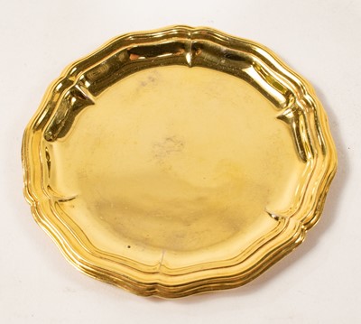 Set of 4 Gilt Plated Nut Dishes