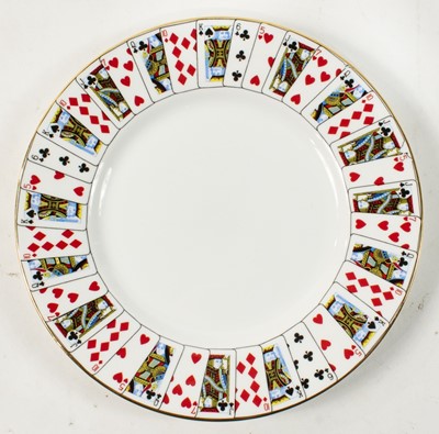 Set of 4 Elizabethan Staffordshire Bone China Playing Cards Plates
