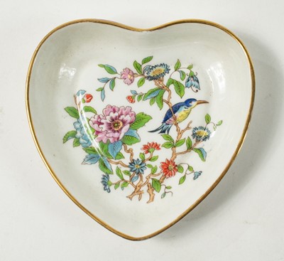 Pair of Aynsley Porcelain Heart Shaped Trinket Dishes