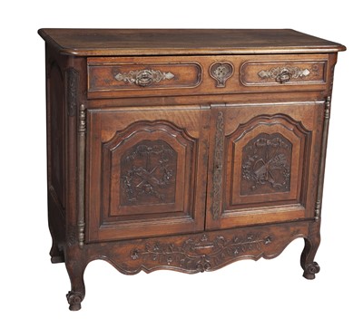 Lot 263 - Provincial Louis XV Style Walnut Commode