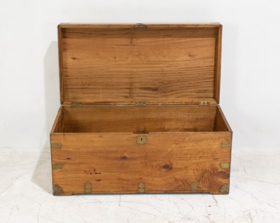 Lot 93 - English Brass-Mounted Camphor Campaign Chest
