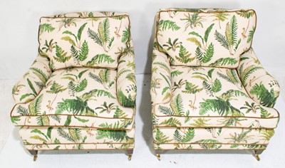 Lot 346 - Pair of Luther Quintana Upholstered Club Chairs