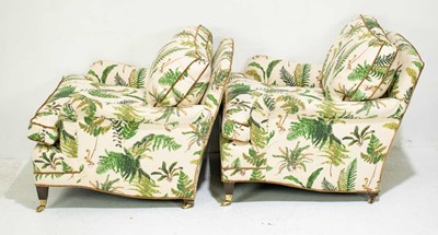 Lot 346 - Pair of Luther Quintana Upholstered Club Chairs