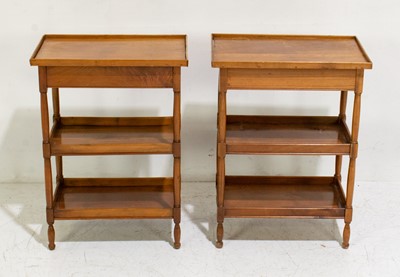 Lot 88 - Pair of Provincial Fruitwood Side Tables
