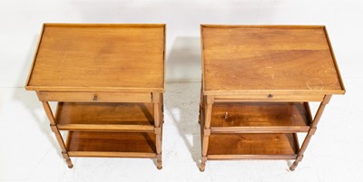 Lot 88 - Pair of Provincial Fruitwood Side Tables
