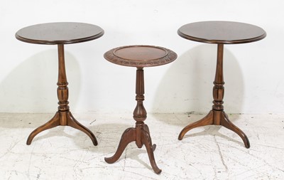 Lot 366 - Three Georgian Style Mahogany Side Tables