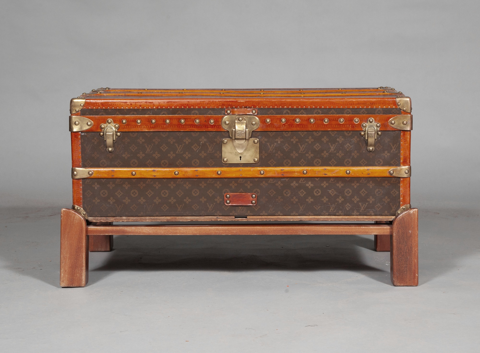 Lot 331 - Louis Vuitton Monogram Canvas Steamer Trunk