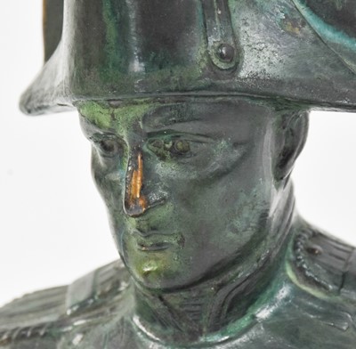 Oxidized Metal Bust of Napoleon