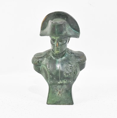 Oxidized Metal Bust of Napoleon