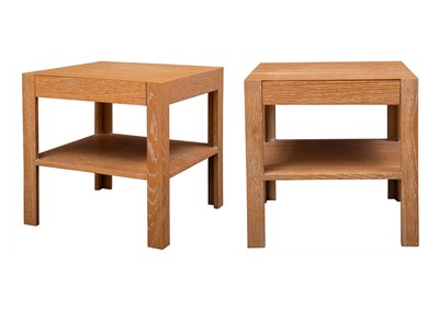 Lot 317 - Pair of Cerused Oak Occasional Tables