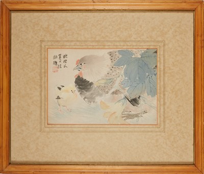 Lot 79 - A Chinese Ink and Color Painting, "Lee Uen Lung"