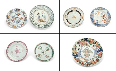 Lot 92 - Seven Chinese Export Porcelain Plates and Dishes