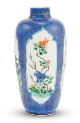 Lot 174 - A Chinese Famille Verte Porcelain Vase