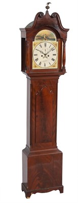 Lot 182 - English Mahogany Tall Case Clock Dial Signed...