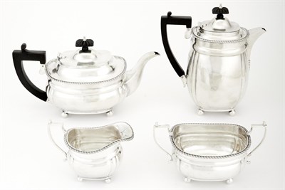 Lot 219 - George V Sterling Silver Tea and Coffee Service