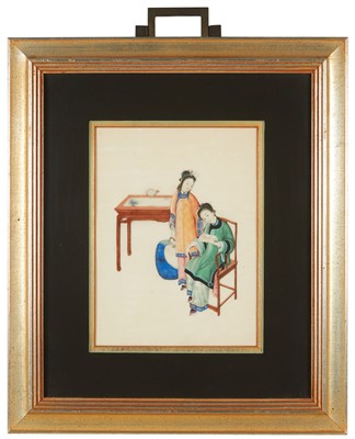 Lot 82 - A Set of Five Chinese Export Paintings