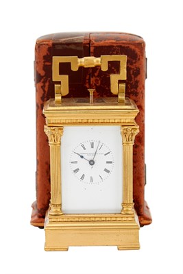 Lot 158 - Miniature Quarter-Repeating Carriage Clock