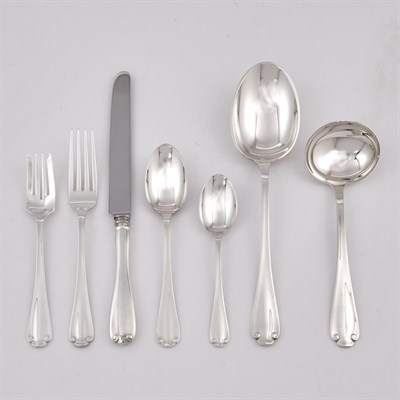 Lot 66 - Tiffany & Co. Sterling Silver Flemish Pattern Part Flatware Service