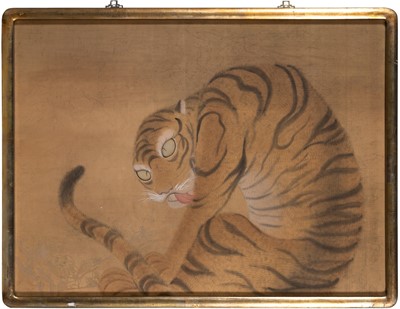 Lot 72 - A Japanese School Painting of a Tiger