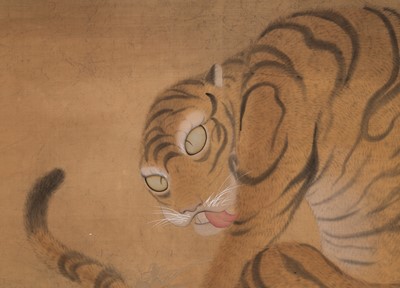 Lot 72 - A Japanese School Painting of a Tiger
