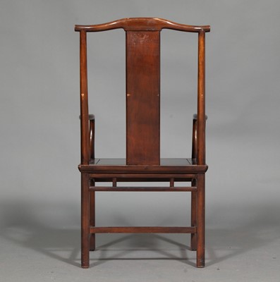 Lot 79 - Baker Chinese-Style 'Official's Hat' Hardwood Armchair