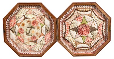 Lot 131 - Shellwork Sailor's Valentine