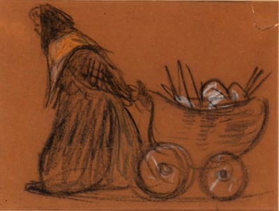 Lot 55 - Heinrich Zille German, 1858-1929 Woman with a...
