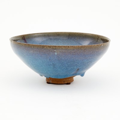 Lot 149 - A Chinese Jun Type Blue Glazed Pottery Bowl