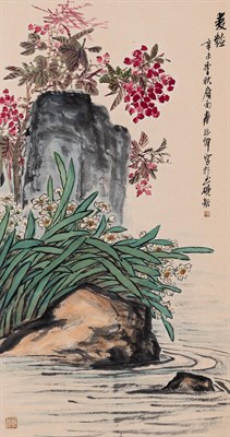 Lot 300 - A Chinese Scroll Painting by Cai Ruikun (b. 1938)