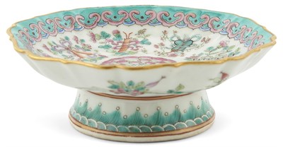 Lot 306 - A Chinese Enameled Porcelain Footed Dish