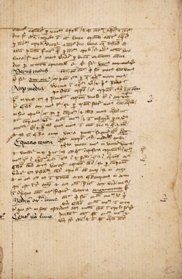 Lot 238 - Manuscript on the motion of the sun and stars, from the Bibliotheca Phillippica
