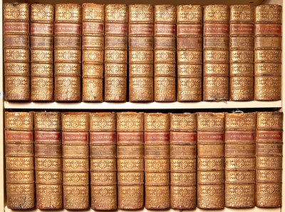 Lot 9 - DIDEROT, DENIS and D'ALEMBERT, JEAN, editors. Encyclopédie ou Dictionnaire raisonné des sciences, des arts et des métiers.