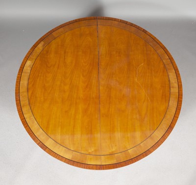Lot 217 - Empire Style Satinwood and Parcel-Gilt Circular Dining Table