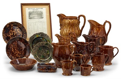 Lot 83 - Group of Rockingham Glazed Pottery Articles