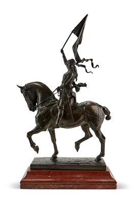 Lot 259 - Emmanuel Fremiet Bronze Figure of Joan of Arc...