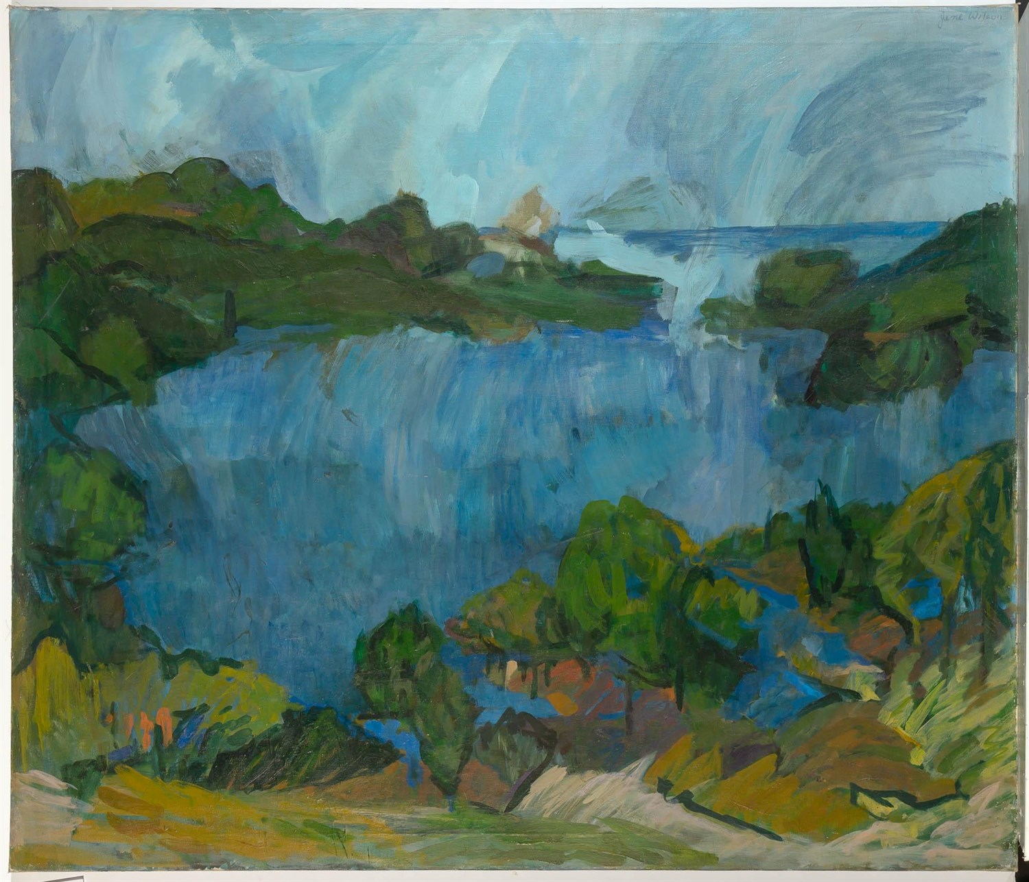 Lot 563 - Jane Wilson American, 1924-2015 Bay and Hills,...