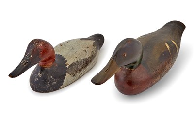 Lot 250 - Two Carved and Painted Wood Duck Decoys