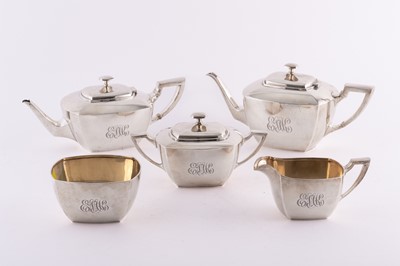 Lot 1131 - Whiting Sterling Silver Tea and Coffee Service