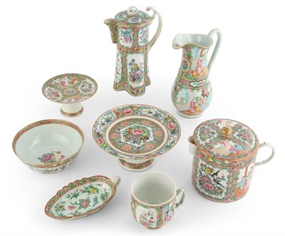 Lot 183 - Group of Chinese Rose Medallion Porcelain Articles
