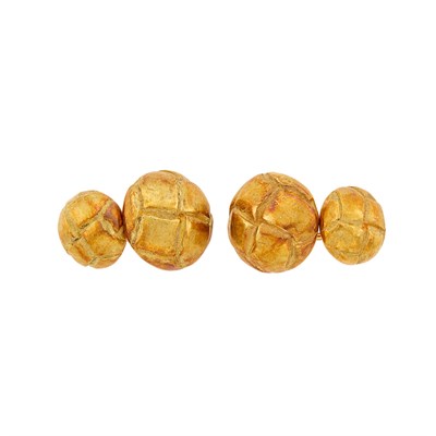 Lot 2040 - Tiffany & Co. Pair of Gold Cufflinks